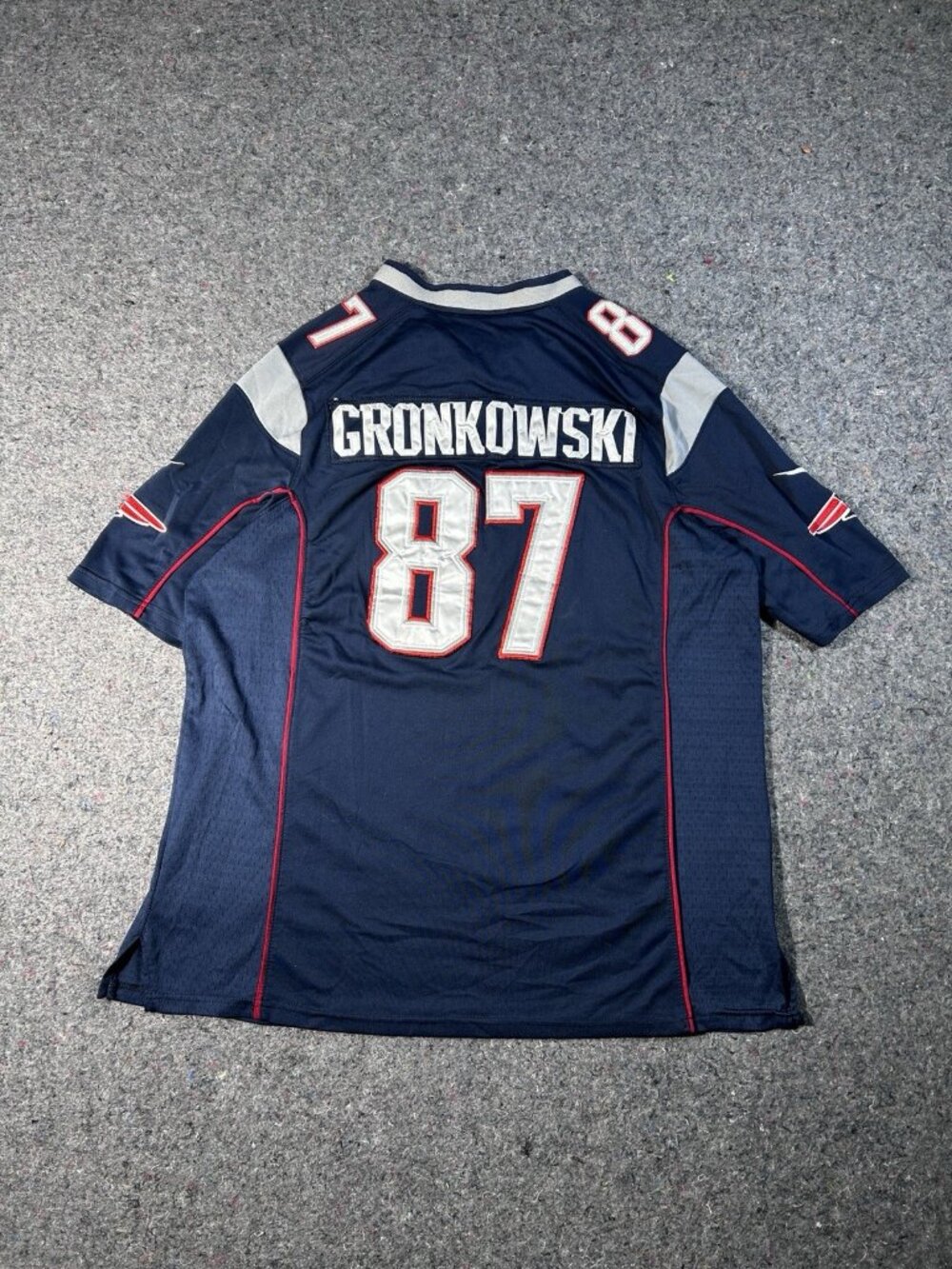 Nike On Field Rob Gronkwoski #87 NFL New England Patriots Home Jersey Men’s XXL